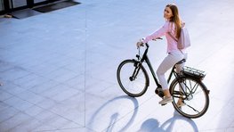 Fahrradfoto einer Frau