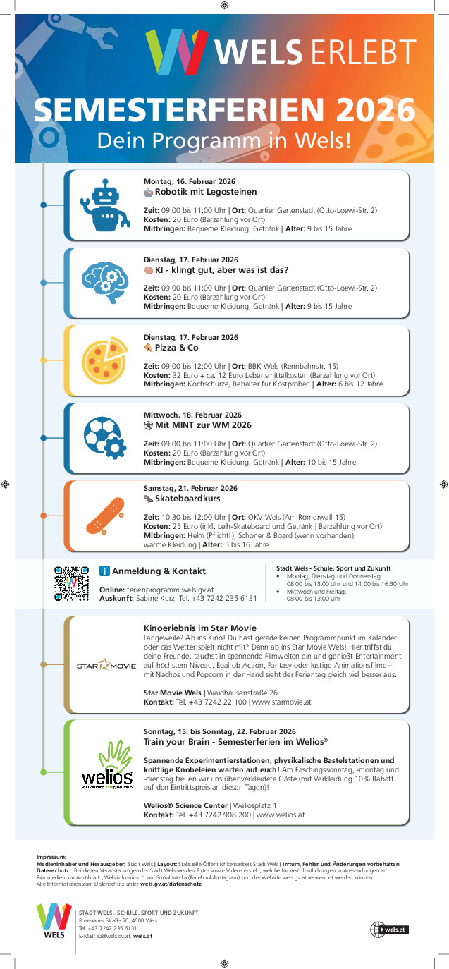 Semesterferienprogramm 2026