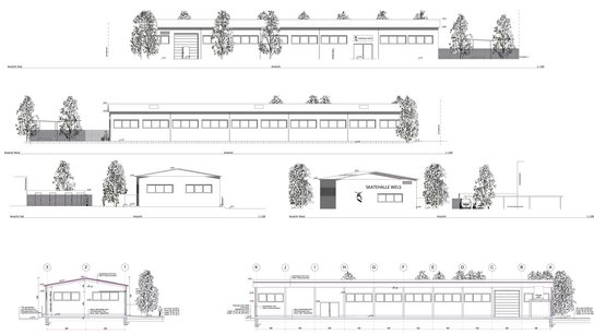 Plan Skateboardhalle