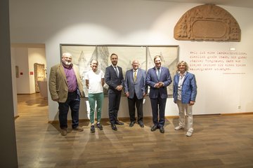 Eröffnung Sonderausstellung Wels 800 Delegation Straubing