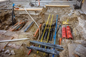 Kaiser Josef Platz Mitte West Baustelle Juni 2026