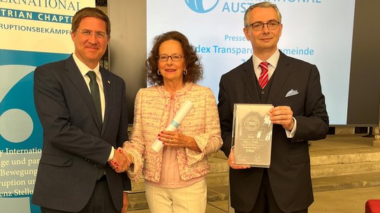 Verleihung Transparente Gemeinde