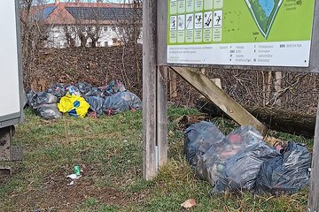 Illegale Abfallentsorgung Freizeitanlage Wimpassing