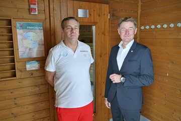 Vizebürgermeister Kroiß Welldorado Sauna