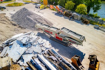 PK Spatenstich Volksgarten Baustelle Abriss