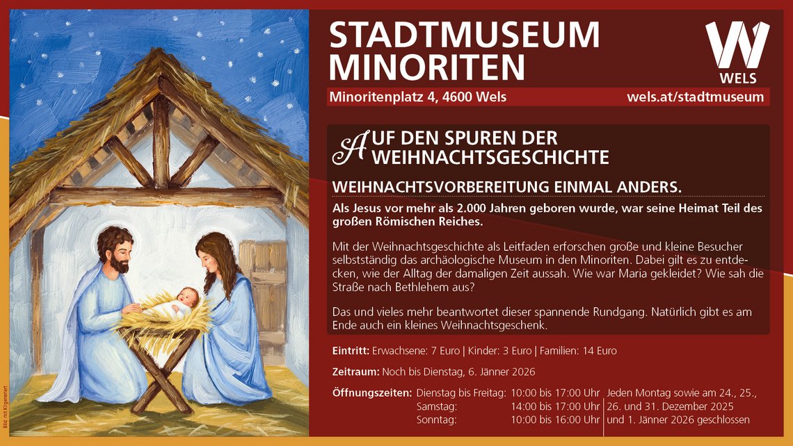 Sujet Weihnachtsgeschichte Minoriten 2025