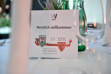 50 Jahre Städtepartnerschaft Wels Straubing Schild © Michael Thallinger