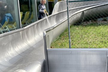 Welldorado Freibad Vorbereitungsarbeiten