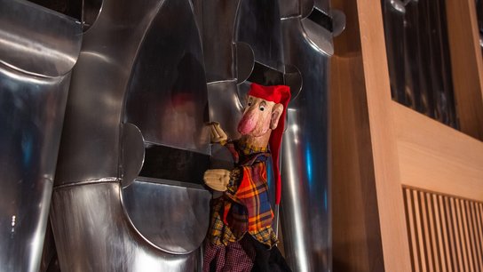 Troebinger Kasperl Orgelpfeifen © Kinderkulturzentrum Kuddelmuddel