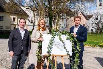 PK Frühling in Wels Vize Kroiß Raggl Plan Franziskuspark Laahen