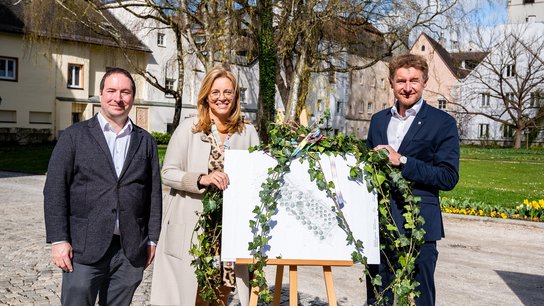 PK Frühling in Wels Vize Kroiß Raggl Plan Franziskuspark Laahen