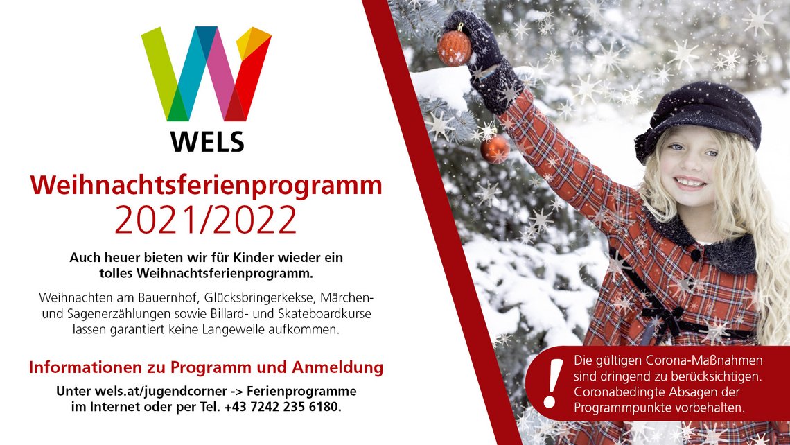 Sujet Weihnachtsferienprogramm 2021 2022