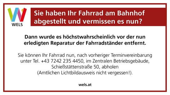 Sujet Abholung Fahrräder