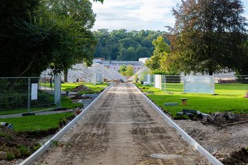 Volksgartenallee Errichtung