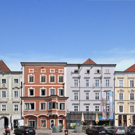 Aufnahme Stadtplatz Gortana Passage