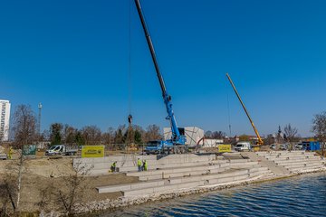 Baufortschritt Volksgarten April 2026