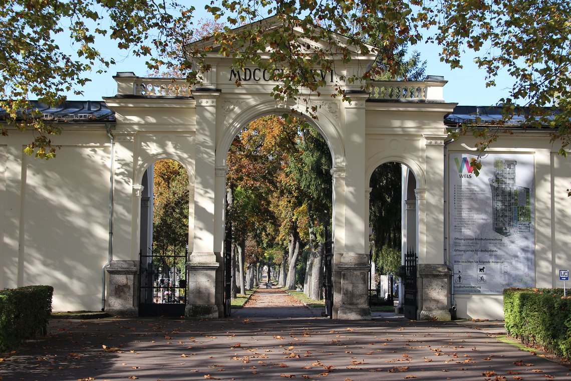 Friedhof im Oktober 2019