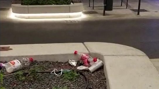 Vermüllung Kaiser-Josef-Platz