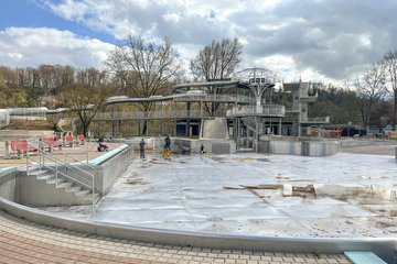 Vorbereitung Freibad Eröffnung