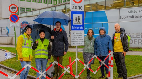 Eröffnung Schulstraße Pernau Schulwegpolizei Ganzert