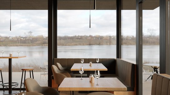 Bistro Südwind Rendering innen © Südwind Bistro GmbH