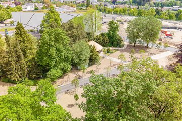 Volksgarten Neu Pferdeskulptur Mai 2026