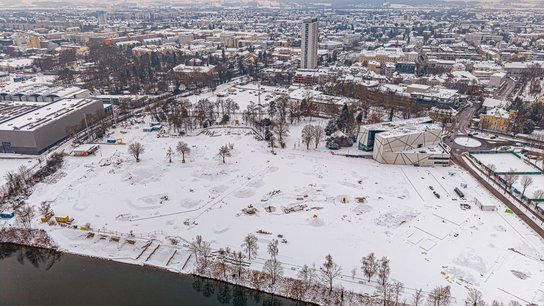 Luftbild Volksgarten