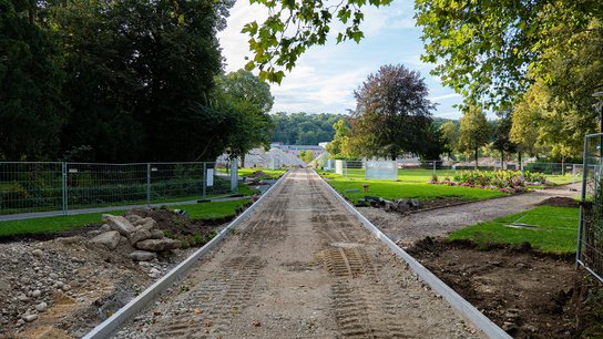 Volksgartenallee Errichtung