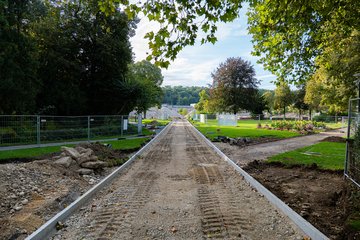 Volksgartenallee Errichtung