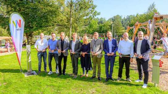 Eröffnung Motorikarena Achleitner Kroiß Schinninger Raggl Schäfer Oberndorfer Rammerstorfer