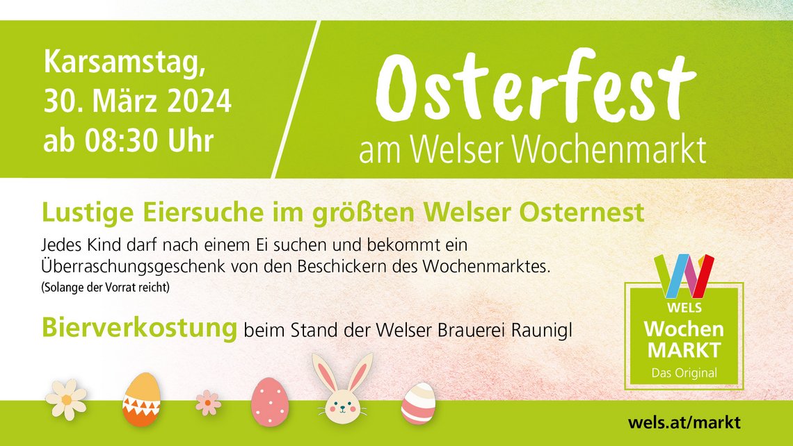 Sujet Osterfest Wochenmarkt