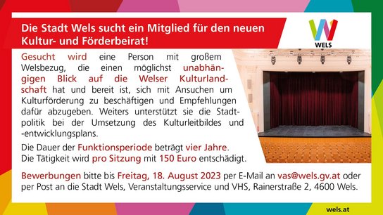 Sujet Kultur- und Förderbeirat