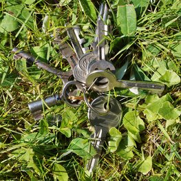 verlorene Schlüssel im Gras