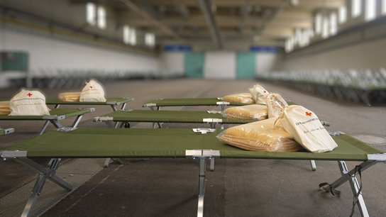 Notunterkunft Messe Wels