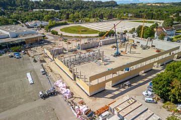 PK Spatenstich Volksgarten Baustelle Abriss
