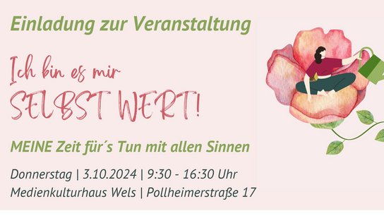 Einladung Selbstwertveranstaltung