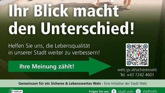 Kampagne Mehr Sicherheit für Wels