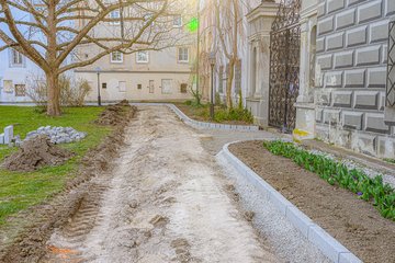 Wegeerneuerung Burggarten