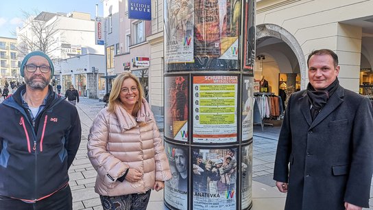 Kultur Litfasssäule Vize Raggl