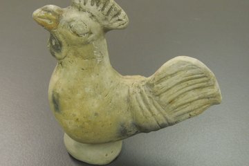 Tonfigur Hahn © Stadtmuseum Wels