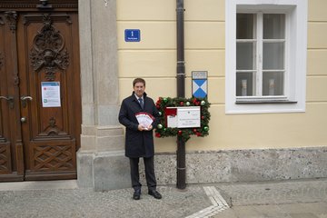 Bürgermeister Rabl Weihnachtspostkasten