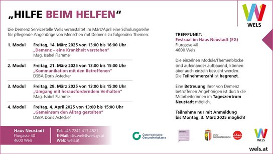 Demenzservice Schulung Angehörige Screen