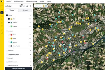 Vialytics KI Straßenzustand
