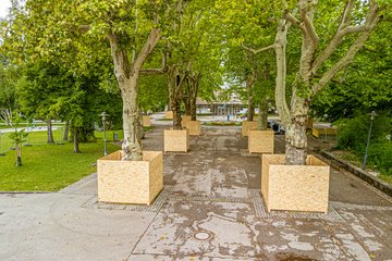 PK Spatenstich Volksgarten Stadthalle Vorplatz