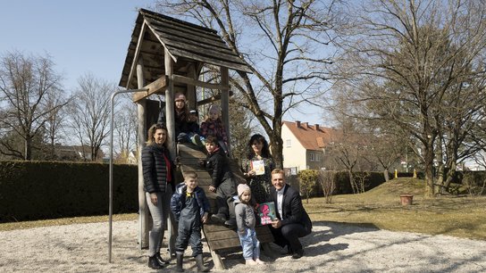 Vizebürgermeister Schinninger Kindergarten Robert-Koch-Straße