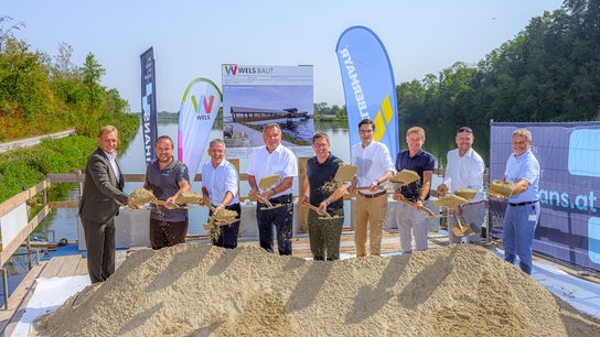 Spatenstich Traunbrücke