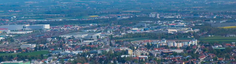 Der Stadtteil Pernau von oben