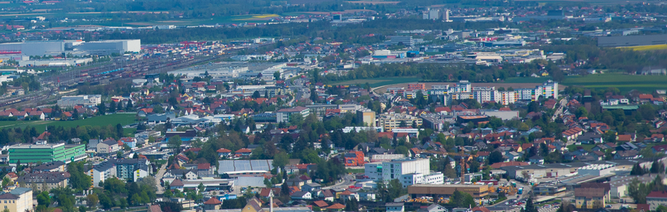 Wels von oben, Blick Richtung Pernau