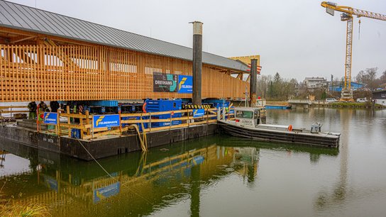 Einschwimmen Brücke