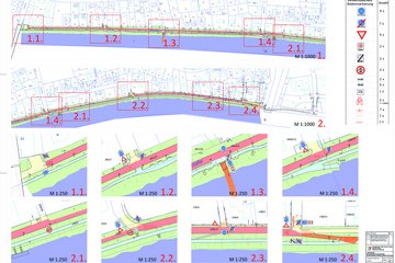 Plan Fahrradstraße Traunuferstraße